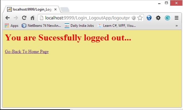 Logout