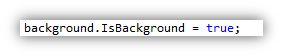 IsBackground