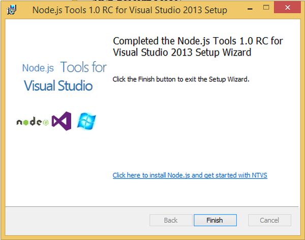 Getting Start With Node.JS Tools For Visual Studio