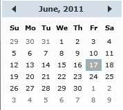 Calendar control