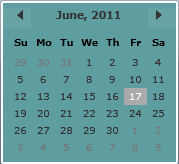 Calendar control in C#