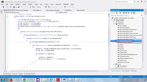 Macro Name from Excel.