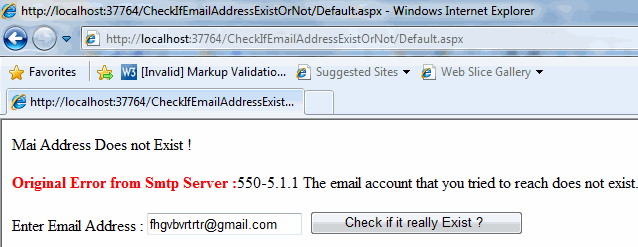 c# how to check if an email address exists