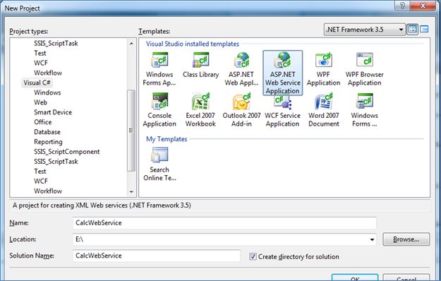 How to create a web service in asp.net using visual studio 2019 image