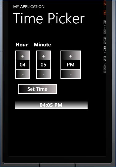 Create a Simple Time Picker Control In Windows Phone 7