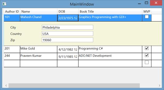 Mastering WPF DataGrid in a Day: Hour 7 Data Template