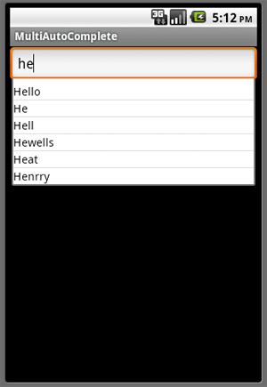Membuat AutoComplete TextView di Android
