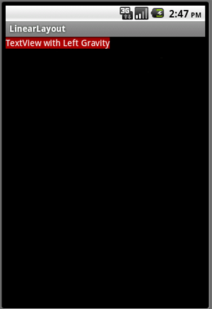 Gravity Left property