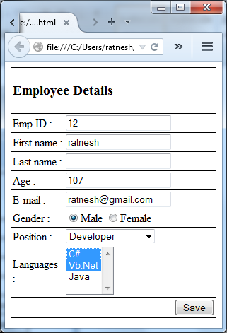 Working With AngularJS Form