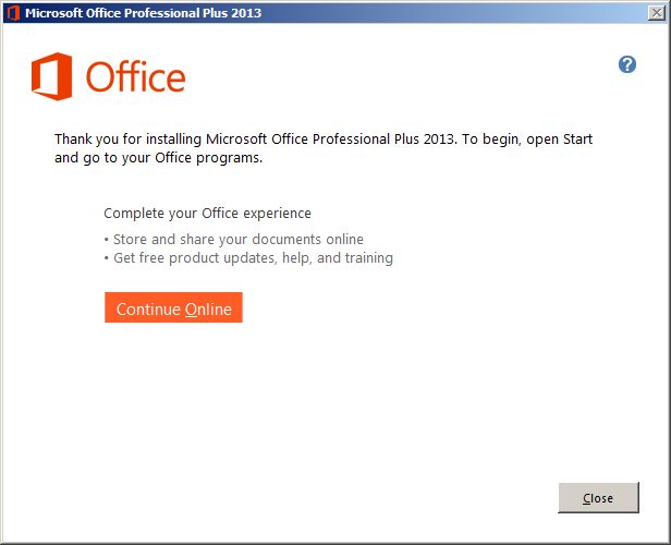 Microsoft Office Professional Plus 2013 Setup