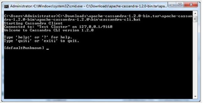 Running Apache Cassandra on Windows 7