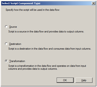 script component type