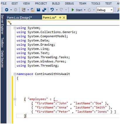 Generate Class From JSON or XML in Visual Studio