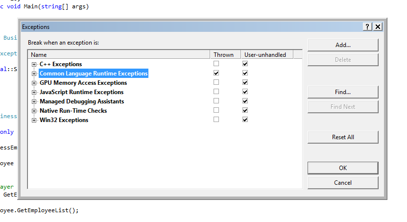 Getting Exact Location of Exception in C# Code