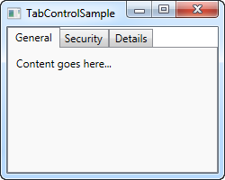 tab control sample