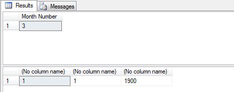 MONTH function in SQL Server
