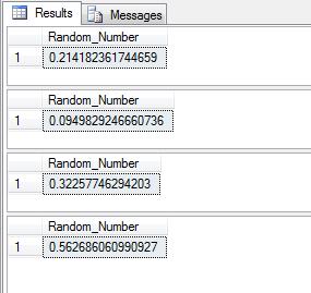RAND function in SQL Server