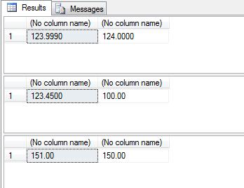 Round function in SQL Server