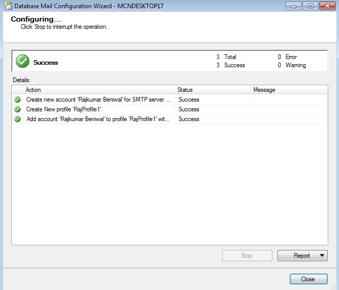 enable database mail xps in sql server