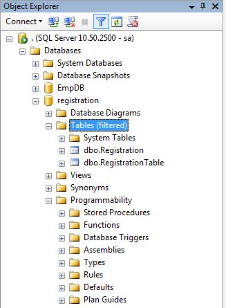 Using Filter Settings Option in SQL Server