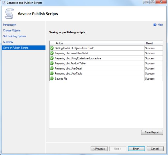 Generating Script in SQL Server