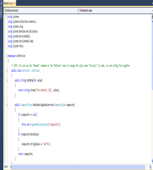 How to Create a WCF service