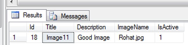 Inserted value in Database table