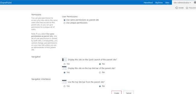 sub-site in SharePoint 2013 