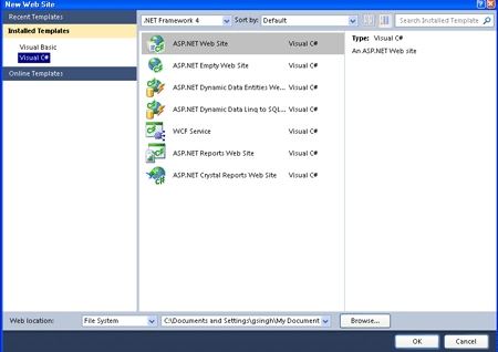 Web site application