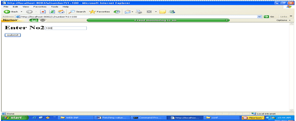 find value using servlet