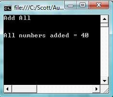 Processing Command Line Arguments