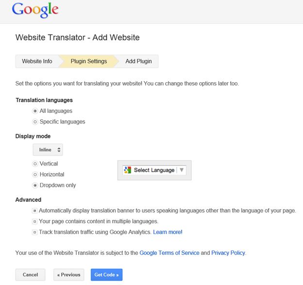 Setting up a website continued