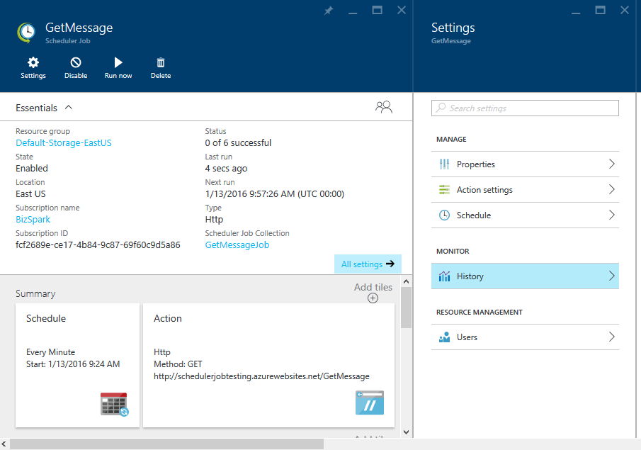 Windows Azure Scheduler