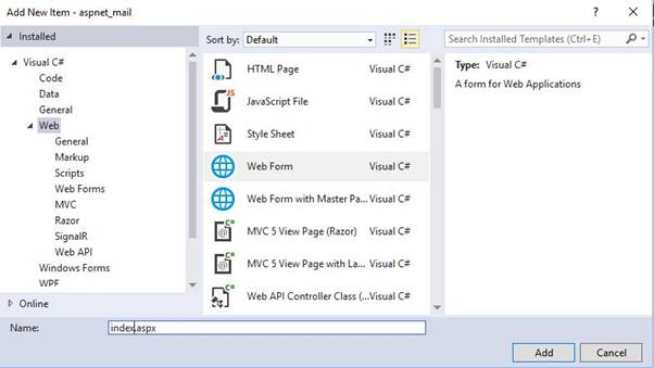 Sending an E-Mail Using ASP.NET With C#