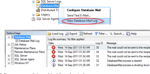 Database Mail Logs