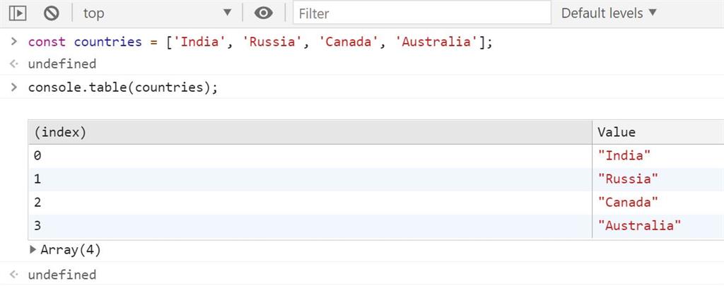 10 JavaScript Console Tricks That You Didn't Know