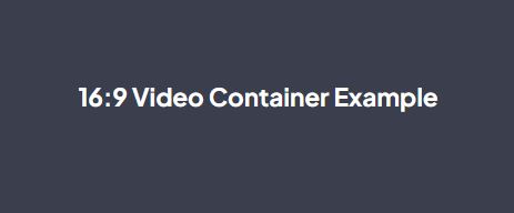 Video container