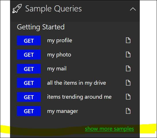 Microsoft Graph Explorer