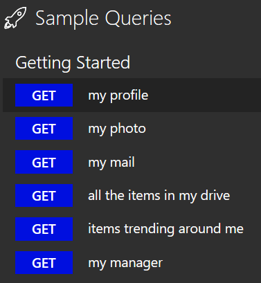 Microsoft Graph Explorer