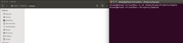 Sample directory open