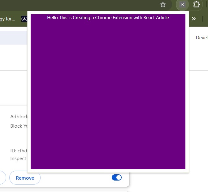 A Step-by-Step Guide to Creating a Chrome Extension with React
