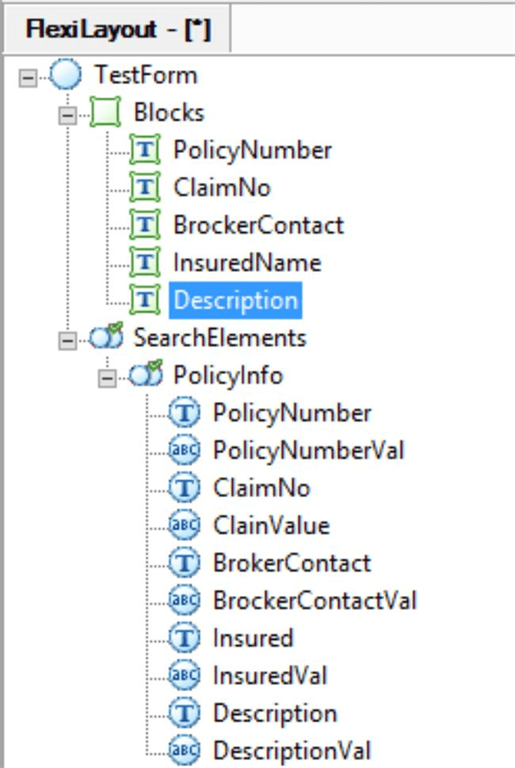  element and block set