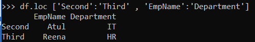Access Data From DataFrame In Python