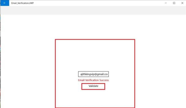 Email Verification In Android and UWP Using Xamarin.Forms