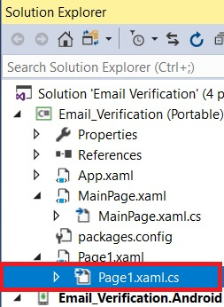 Email Verification In Android and UWP Using Xamarin.Forms