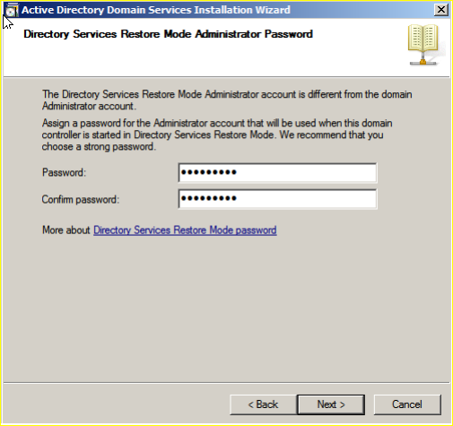 Administrator password