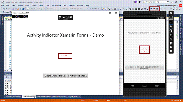 Activity Indicator In Xamarin Forms Application For Android And Uwp - xamarin roblox exploit