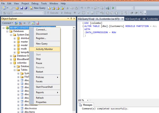 sql activity monitor sql activity monitor