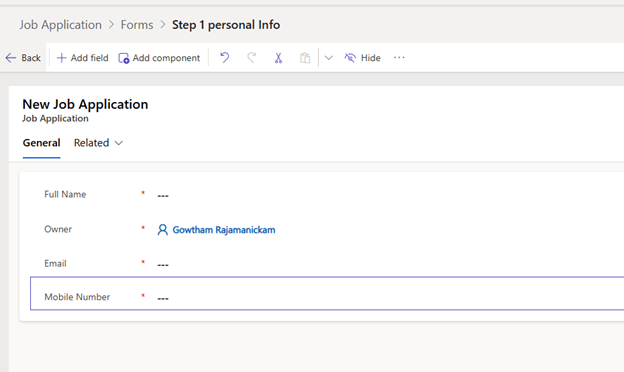 Remove unwanted fields 