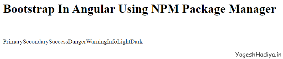 Add Bootstrap 5 In Angular 11
